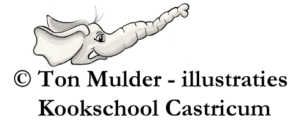 logo Ton Mulder Illustraties voor Kookschool Castricum